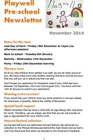 NEWSLETTER November 2014